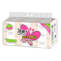 洁柔 PR125-18 纸面巾 Face粉软抽 110抽3层(18包装)