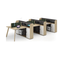 乐恩斯特 乐梵27系列 27-LZ2145 4500*1830*1050 古橡木 爵士白石纹 格调灰 职员位