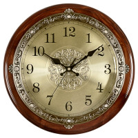 企购优品 仿铜圆石英钟表 40cm