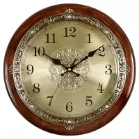 企购优品 仿铜圆石英钟表 40cm