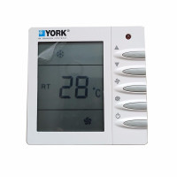 YORK约克温控器约克中央空调温控器风机盘管开关面板三速开关面板液晶空调温控器