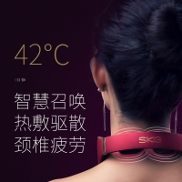 SKG颈椎按摩器按摩仪天猫精灵款AI语音声控家用脖子热敷(4998 )AI款蓝色 WT