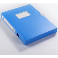 创述 A4塑料档案盒文件盒收纳盒 蓝色宽2cm*50 单位:个