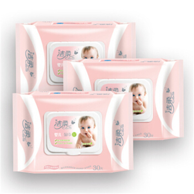 洁柔(C&S)湿巾 BabyFace婴儿湿巾 亲肤30片*3包
