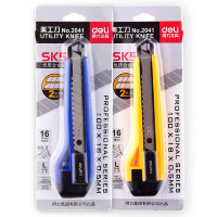 得力 2041 美工刀 产品规格0.5ｘ18ｘ100mm 裁纸刀（个）