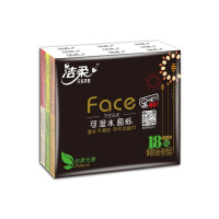 洁柔 BU095-18纸手帕 Face黑迷你 6片4层(18包装)