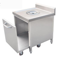 不锈钢残食台收餐车垃圾台回收台