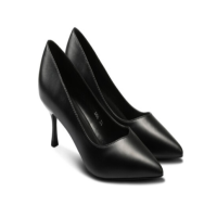 工作鞋头层牛皮复合底 跟高6cm