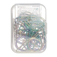 晨光 ABSN2663 水滴形回形针 PP盒装学生用回形针 装订别针 30枚(大)