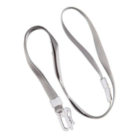 晨光(M&G)AWT92096 证件卡套挂绳 胸卡吊绳 带夹扣安全挂绳 灰色 一包12条