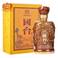 国台 龙酒 贵州茅台镇窖藏老酒 高档白酒53度高度酒水 500ml商务宴请送礼礼盒装