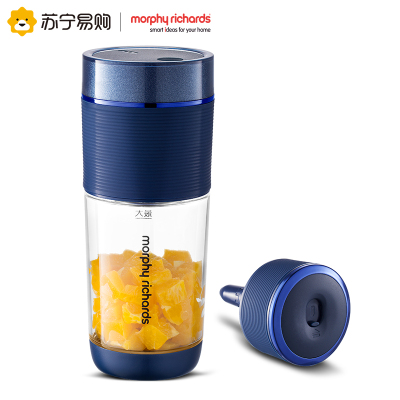 摩飞电器榨汁机果汁机气泡果汁杯榨汁杯家用便携式 摩飞MR9801-1蓝色(杯体*1个 杯盖*2个)