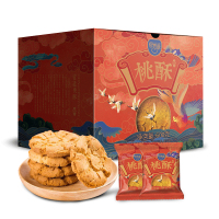 熙景源 宫廷桃酥饼干整箱饼干独立包装休闲零食600g送礼