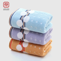 京京毛巾(Lotusun) M-4331-1 成人情侣棉洗脸毛巾 3条装