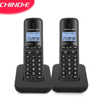 中诺(CHINO-E) 无绳电话机 W158 无线 单机 子母机一拖一套装 中文显示 高清免提 黑色