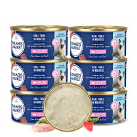 Farmers Market 蓝宝食 宠物零食0-12月幼年猫用 慕斯罐 吞拿鱼配方 80gx6罐装