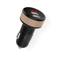 双USB数显车载充电器