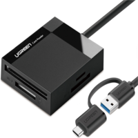 绿联 CR125 USB3.0多功能读卡器 （TF/SD/CF/MS）带Type-C 公