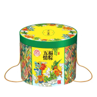 鲁花端午特惠福利套餐(鲁花1:5-10食用植物调和油5L、中冠五福情粽子礼盒1120g、中冠一份祝福粽子礼盒1090g)