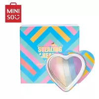名创优品(miniso) 偷心系列烤粉多色高光粉脸部粉高光修容盘脸部提亮
