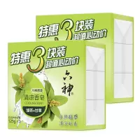 六神清凉香皂 特惠125g*6块装(绿茶+甘草)