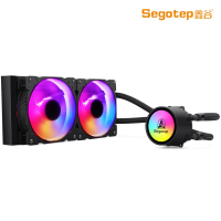 鑫谷（Segotep）冰封240多彩版 电脑CPU散热器 RGB同步光效