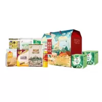 中粮国潮安康•鹿鹿平安粽子大礼包B1(香米+调和油+小麦粉+黄大豆+白砂糖+挂面+燕麦+鲜肉粽+豆沙粽)