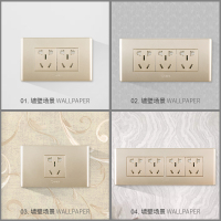 公牛电源插座面板118型配件10A电模块二三插五孔电源墙壁板带开关控制二三四位插座