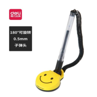 得力(deli) 6793 黑色微笑办公桌面台笔 1支