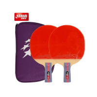 红双喜(DHS)二星级直拍乒乓球拍2*套拍(直拍)(单位:件)