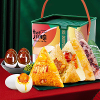 爱达乐 粽子礼盒 端午节粽子12粽6盐蛋4皮蛋配绿豆糕 肉粽甜粽组合 节气礼品盒送礼团购