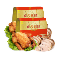 DZ 南农 南京特产酱卤味熟食真空包装 二件套组合(烧鸡+盐水鸭)*2盒