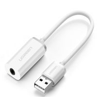 绿联(Ugreen) US206 USB2.0声卡 USB A公转 3.5 AUX