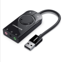 绿联(Ugreen) CM129 USB2.0 外置调音声卡 1米