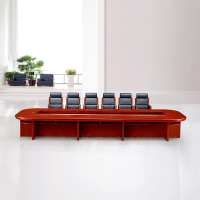 隆博盛景 贴实木皮会议桌