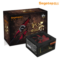 鑫谷（Segotep）战斧400 PLUS 背线版 额定300W 台式电脑电源 支持中塔机箱背线