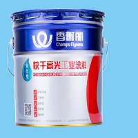 香榭丽漆 快干高光工业涂料 醇酸漆亮光钢结构防锈底漆防腐装饰门窗彩钢瓦机械设备车辆储罐防锈快干漆 黑色 13kg