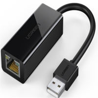 绿联(Ugreen) CR110 USB 2.0百兆网卡 升级款 黑色