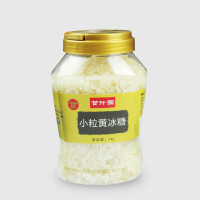 甘汁园小粒黄冰糖多晶体老冰糖土冰糖罐装甘蔗冰糖散装1000g