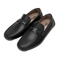 菲拉格慕(Ferragamo) 2021春夏 奢侈品 男士GANCINI黑色休闲皮鞋乐福鞋02B523709326