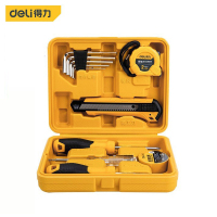 得力(deli) DL1011J 家用基本工具套装(新VI)(黄)(套)(套)