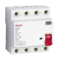 德力西 DELIXI ELECTRIC 小型漏电断路器 DZ47L 4P 80A 30mA AC(包装数量 1个).