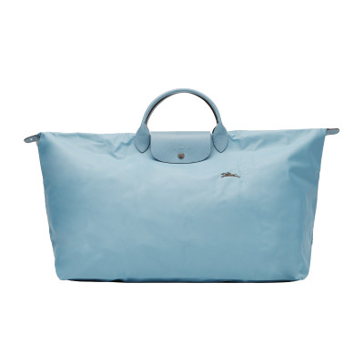 珑骧 LONGCHAMP 奢侈品 中性Le Pliage Club系列蓝色特大号帆布配牛皮革70周年款旅行包