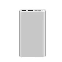 小米(mi)移动电源3 充电宝10000mAh 快充版银色双口双向18W 锂聚合物电芯适用小米10/红米9苹果安卓red