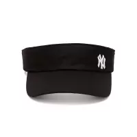 MLB棒球帽男女通用弯檐帽子男情侣款韩版时尚运动硬顶刺绣鸭舌帽黑色太阳帽防晒帽礼物 黑色 32CPVA11150L