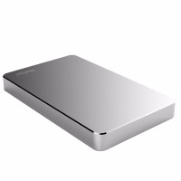 朗科(Netac)K330银姬系列2TB移动硬盘2.5英寸全金属高速USB3.0闪存硬盘 银色