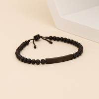 阿玛尼EmporioArmani男士手环商务鹰标串珠手链男士手链鹰标个性手链男生日礼物送男友EGS2478001