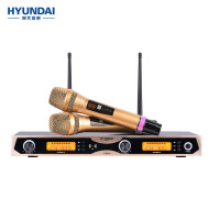 现代U8200段无线手持麦克风一拖二话筒