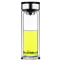 希诺(HEENOOR) XN-6900 双层玻璃杯 295ml 玻璃杯 (计价单位:个) 灰色