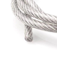 钢丝绳 包塑钢丝绳-6X7-φ4.8 绳径3,外径4.8,6×7 -(1米)